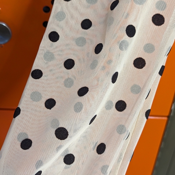 NWT Style Rack Rouched Crop Top With Long Sheer Sleeves Size Small - Picture 2 of 8